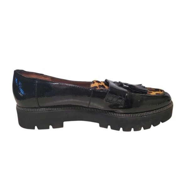 Platform Loafer Leopard Calf hair Patent Leather BRODY 8.5 - Picture 8 of 16